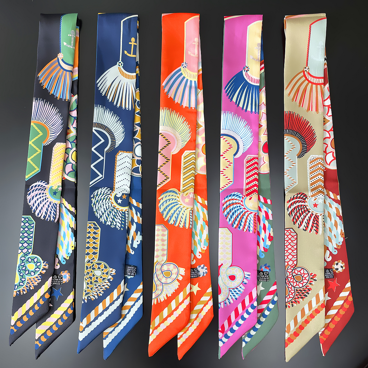 Head Wrap Turban - Brand Design Twill 100% Silk Scarf