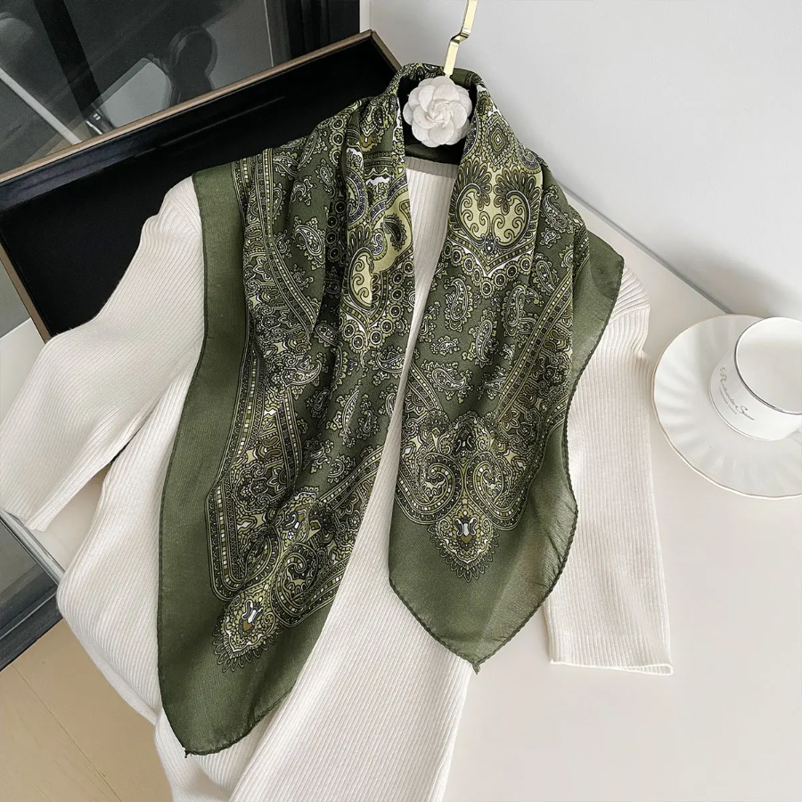 Bandana Cotton - New Fashion 70X70cm Women's Scarf Paisley