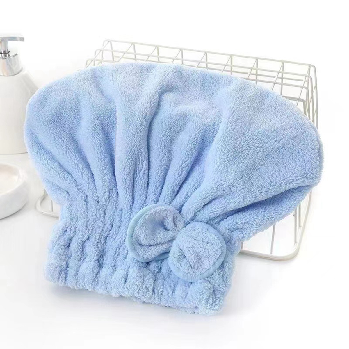 1Pc Microfiber Hair Drying Tow - Head Wrap Turban avaliação e preço