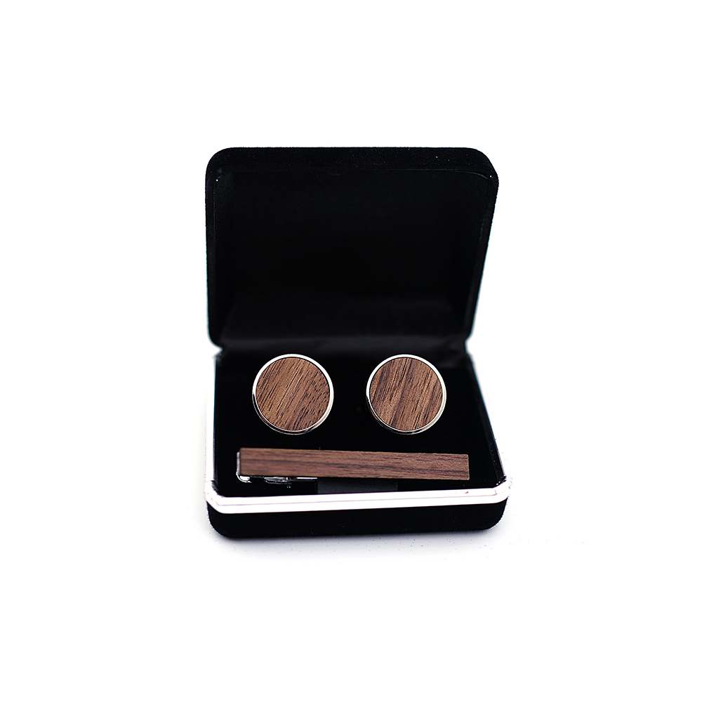 High Quality Cuff links neckti - Tie Bar Set Gift avaliação e preço