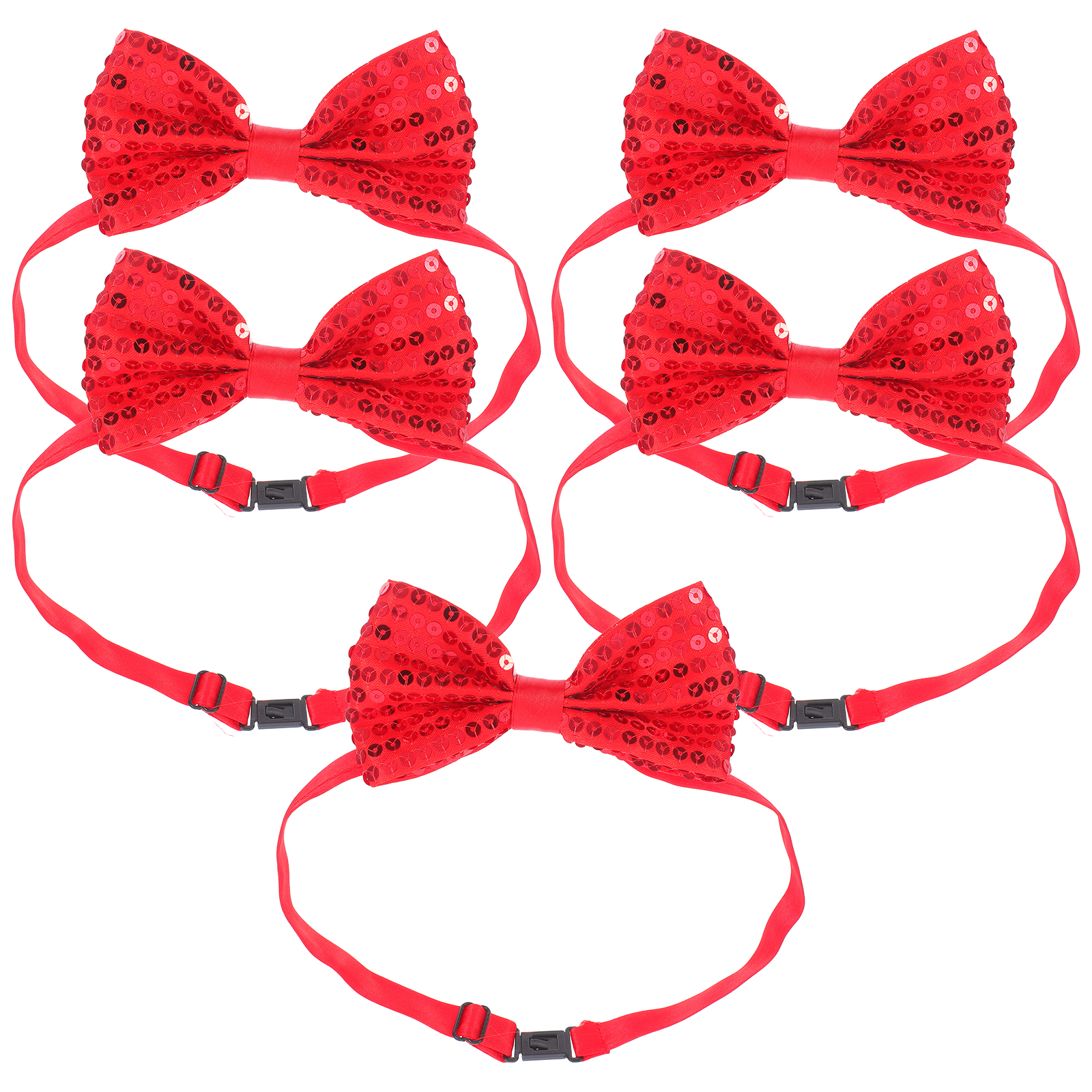 5Pcs Children Sparkly Sequin B - Bow Tie Pre Tied avaliação e preço