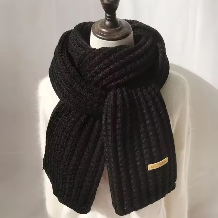 Thick Cable Knit Warm Cashmere - Muffler Men Wool avaliação e preço