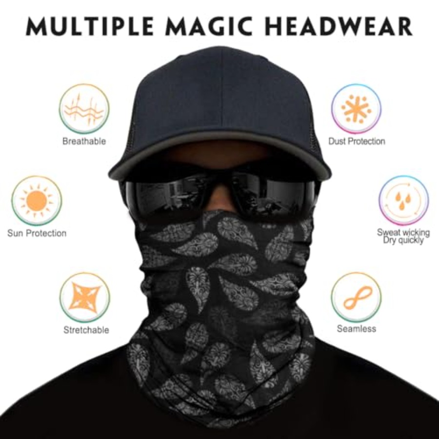 Neck Gaiter for Men Women Head - Face Scarf Mask avaliação e preço