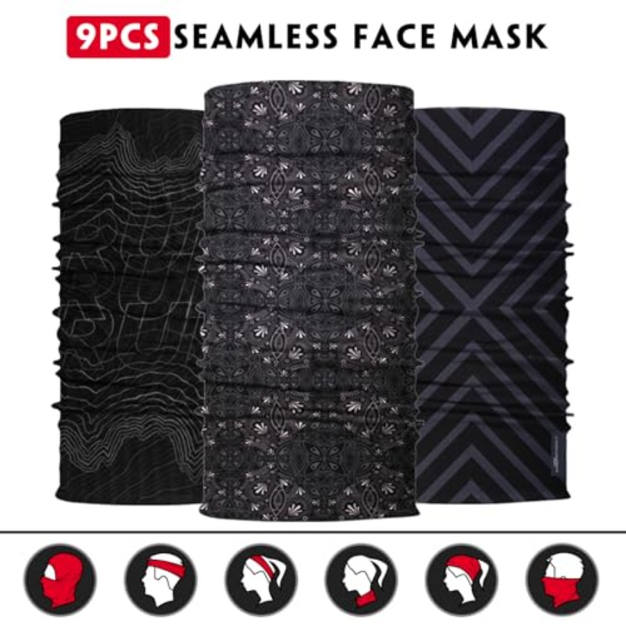 Neck Gaiter for Men Women Head - Face Scarf Mask avaliação e preço