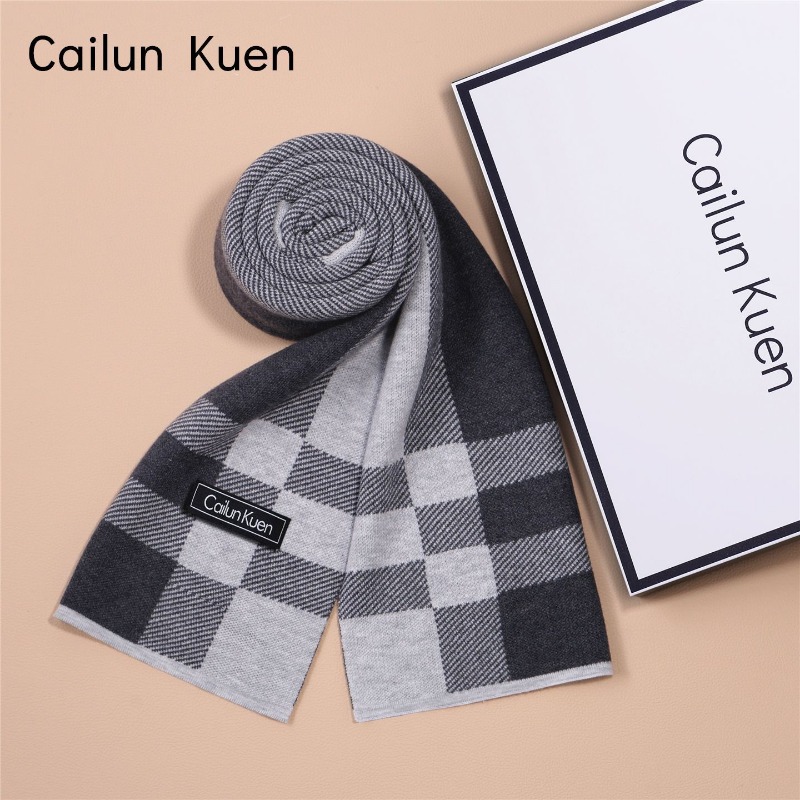 New Men's Versatile Wool Blend - Muffler Men Wool avaliação e preço