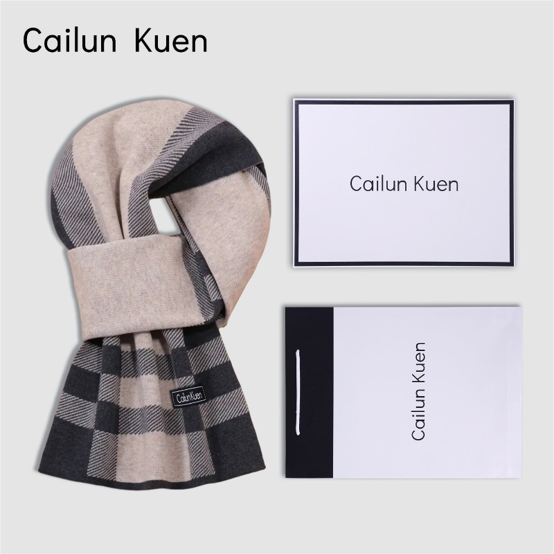 New Men's Versatile Wool Blend - Muffler Men Wool avaliação e preço