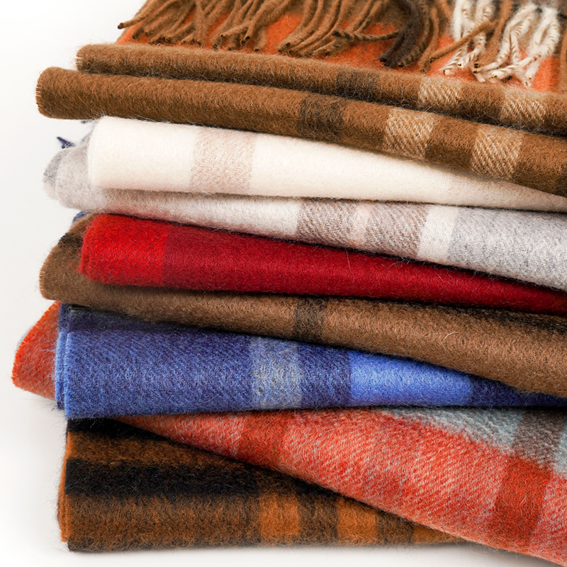 100% Cashmere Scarf   Plaid  W - Muffler Men Wool avaliação e preço