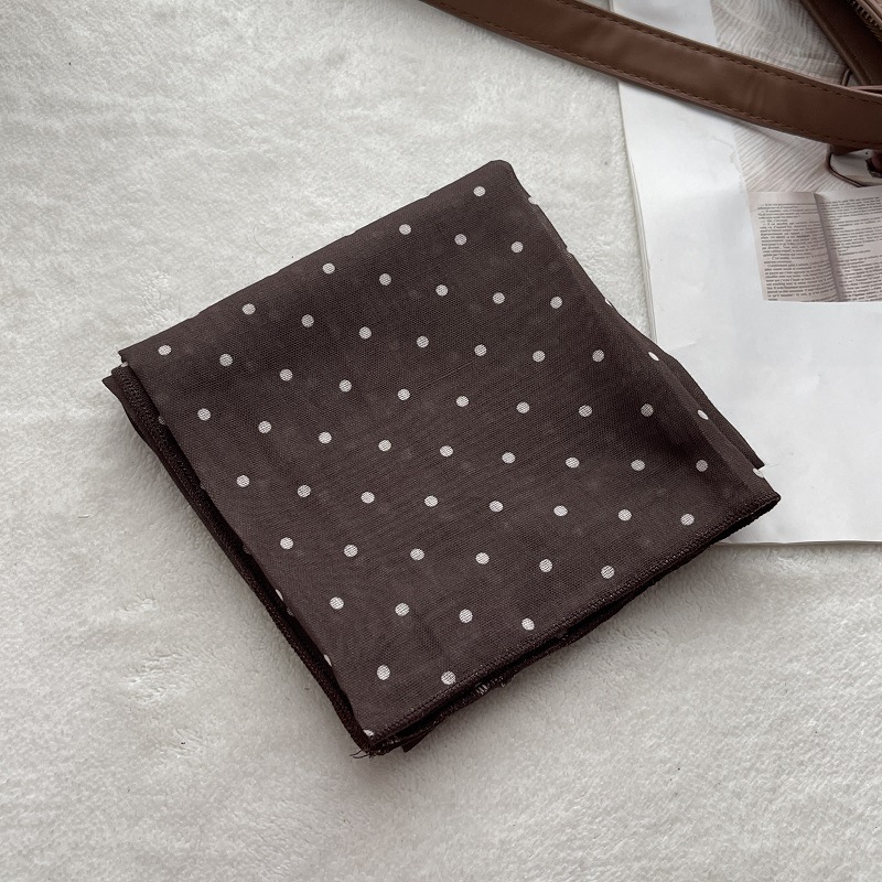 Lady Hair Dot Scarf Female Cot - Bandana Cotton avaliação e preço