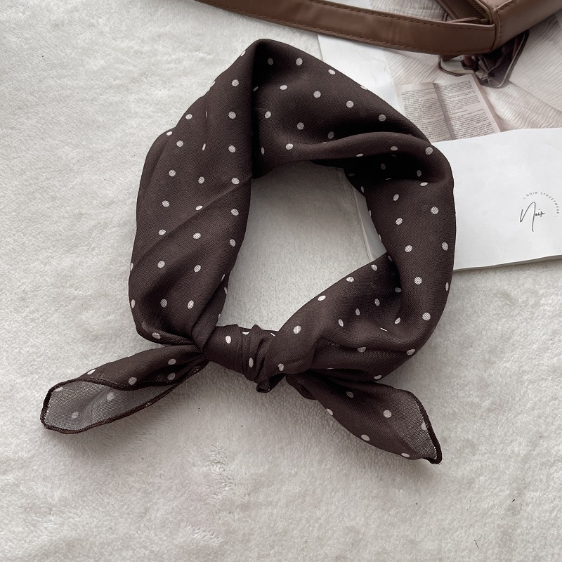 Lady Hair Dot Scarf Female Cot - Bandana Cotton avaliação e preço