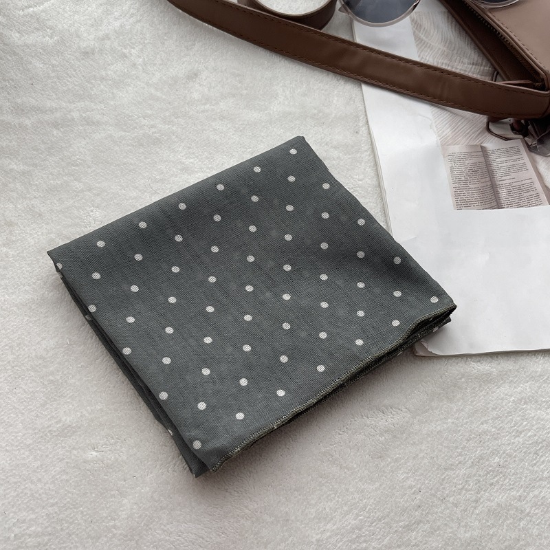Lady Hair Dot Scarf Female Cot - Bandana Cotton avaliação e preço