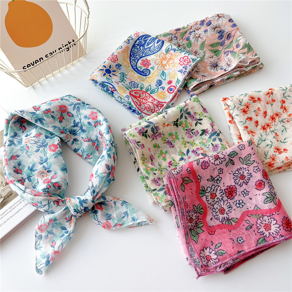 Spring Autumn Scarf Chic Fashi - Bandana Cotton avaliação e preço
