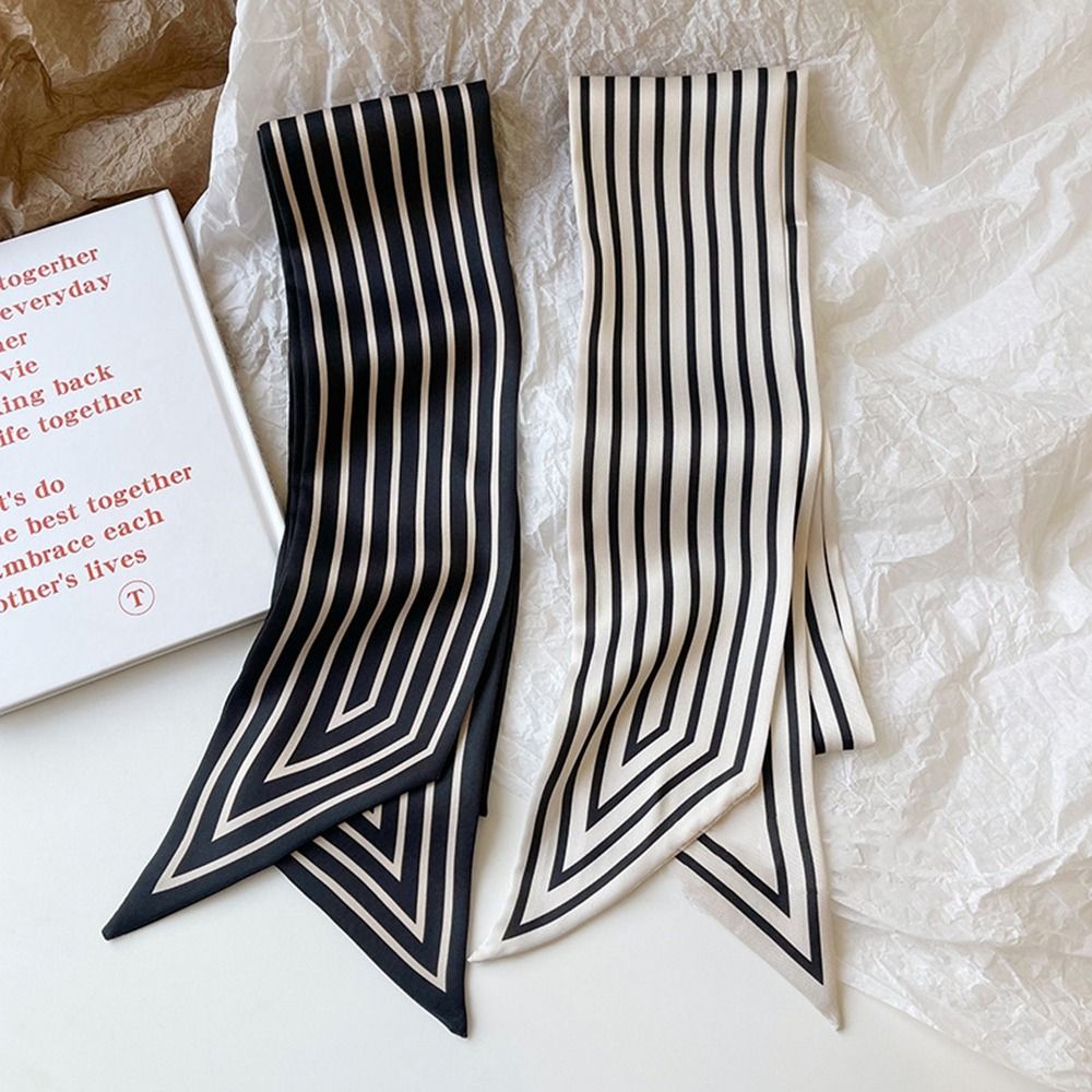 Tie Ribbon Headband Neckerchie - Silk Tie Striped avaliação e preço