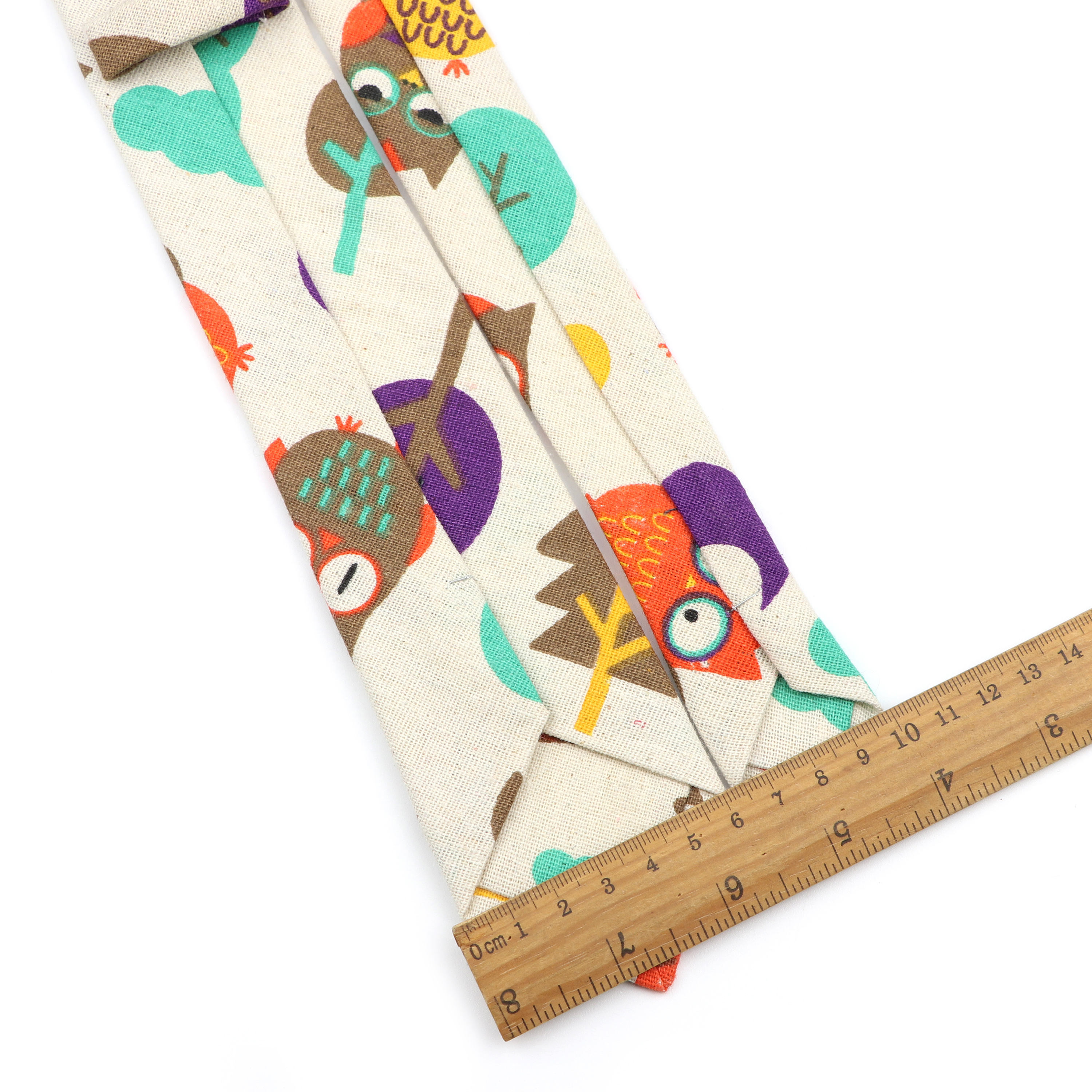Novelty Cartoon Linen Tie For  - Skinny Tie Men avaliação e preço
