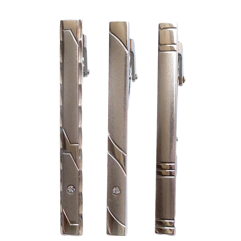 3Pcs Tie Clip Set Stainless St - Tie Bar Set Gift avaliação e preço