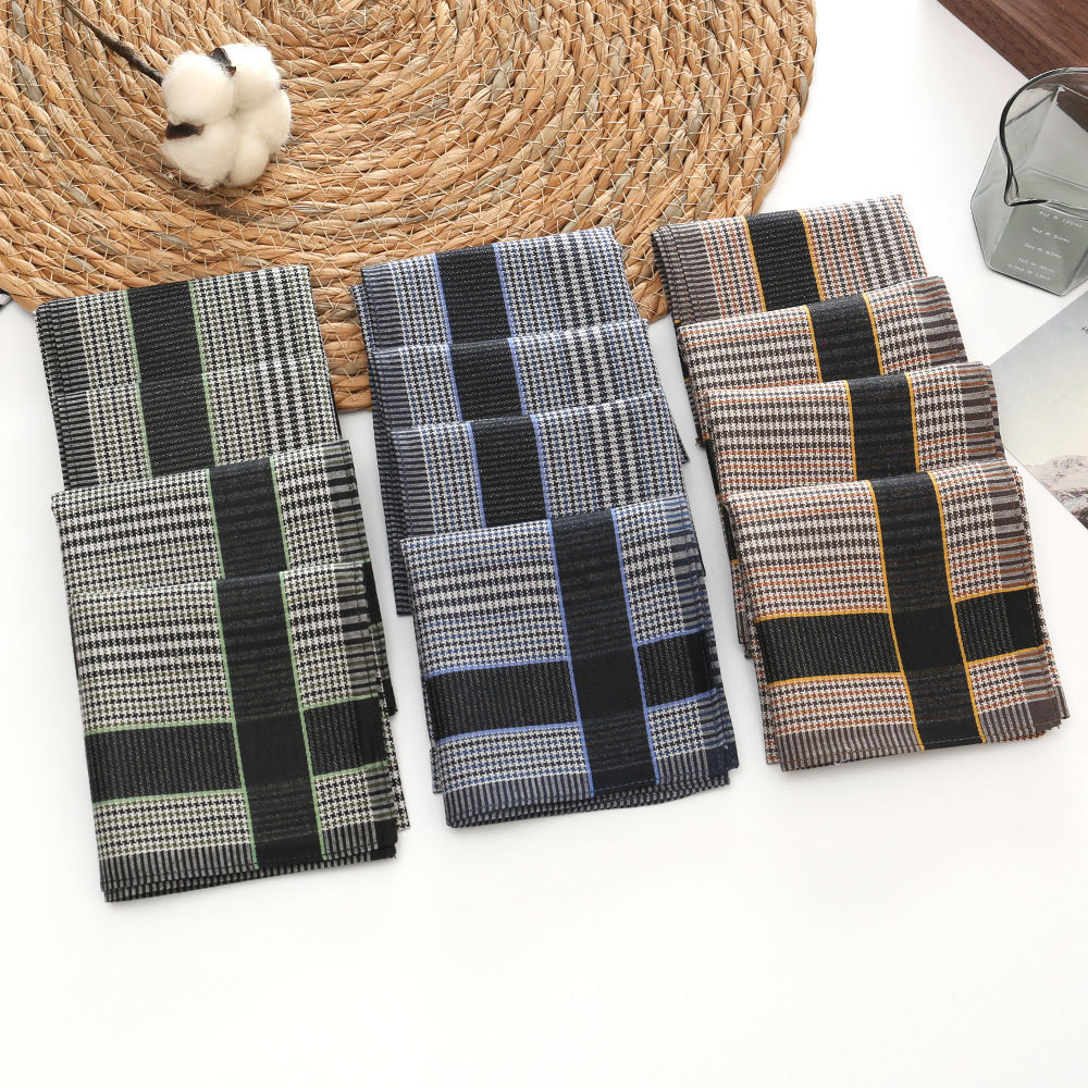 3/6/12 Pcs Men's Pure Cotton H - Handkerchief Cotton Men avaliação e preço
