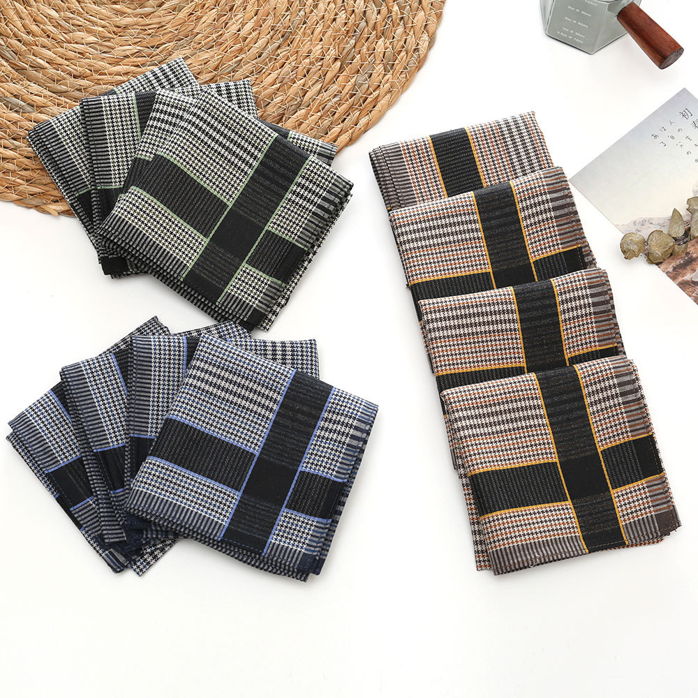 3/6/12 Pcs Men's Pure Cotton H - Handkerchief Cotton Men avaliação e preço