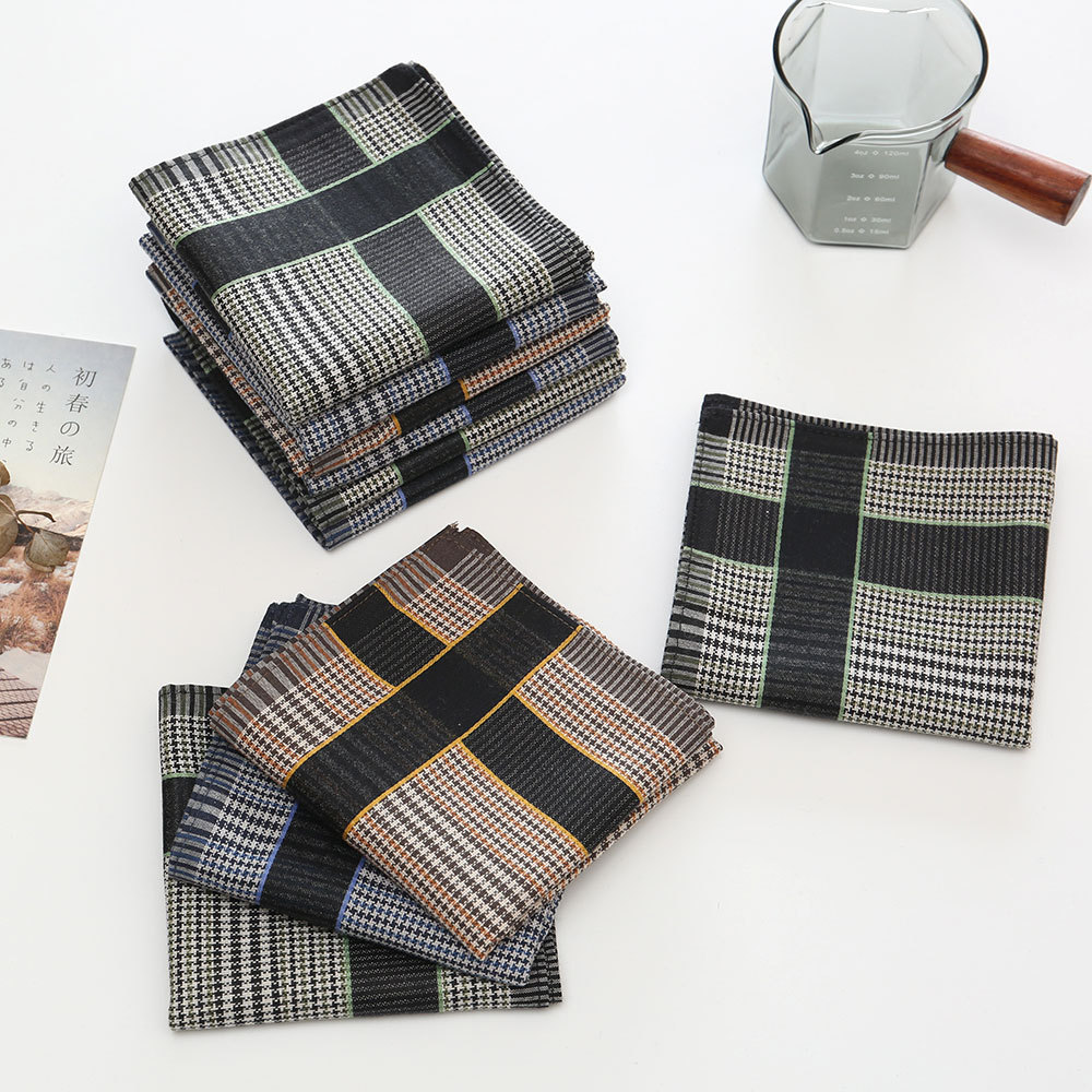 3/6/12 Pcs Men's Pure Cotton H - Handkerchief Cotton Men avaliação e preço