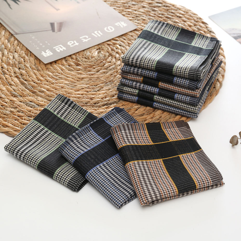 3/6/12 Pcs Men's Pure Cotton H - Handkerchief Cotton Men avaliação e preço