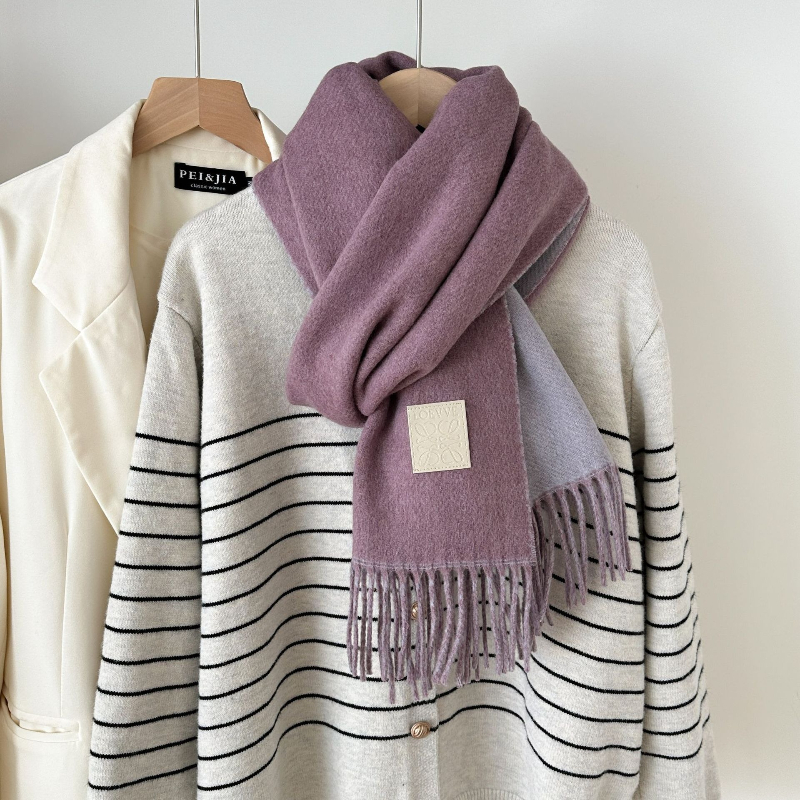New Luxury Design Wool Scarf W - Muffler Men Wool avaliação e preço