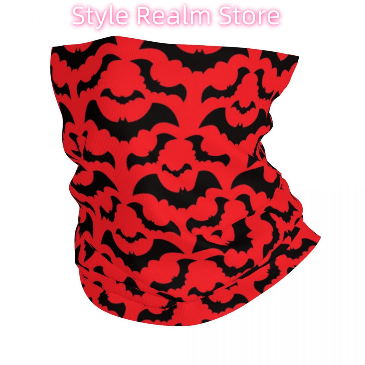 Gothic Witch Bats Pattern Band - Neck Warmer Tube avaliação e preço