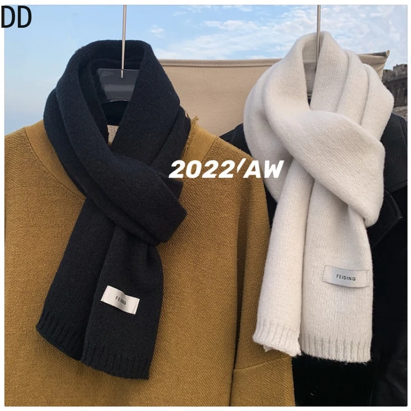 Simple Chic Solid Soft Scarf A - Muffler Men Wool avaliação e preço