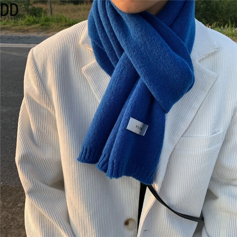 Simple Chic Solid Soft Scarf A - Muffler Men Wool avaliação e preço