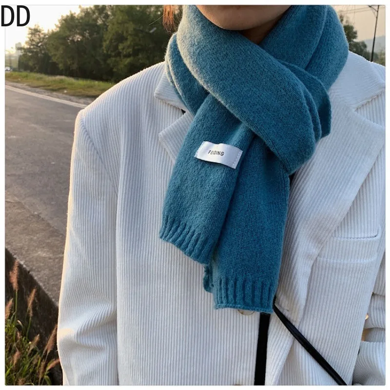 Simple Chic Solid Soft Scarf A - Muffler Men Wool avaliação e preço