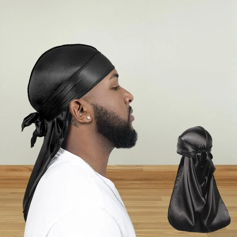 Fashion Long Tail Adult Satin  - Bandana Doo Rag avaliação e preço