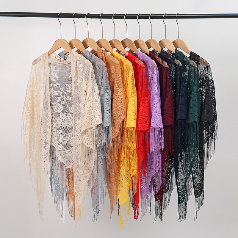 New Embroidery Lace Scarf Shaw - Stole Wedding Shawl avaliação e preço