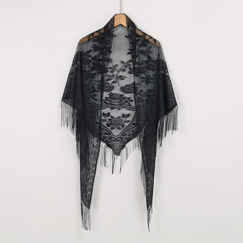 New Embroidery Lace Scarf Shaw - Stole Wedding Shawl avaliação e preço