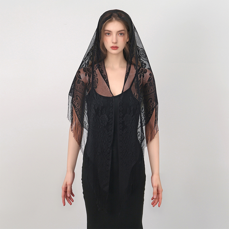 New Embroidery Lace Scarf Shaw - Stole Wedding Shawl avaliação e preço