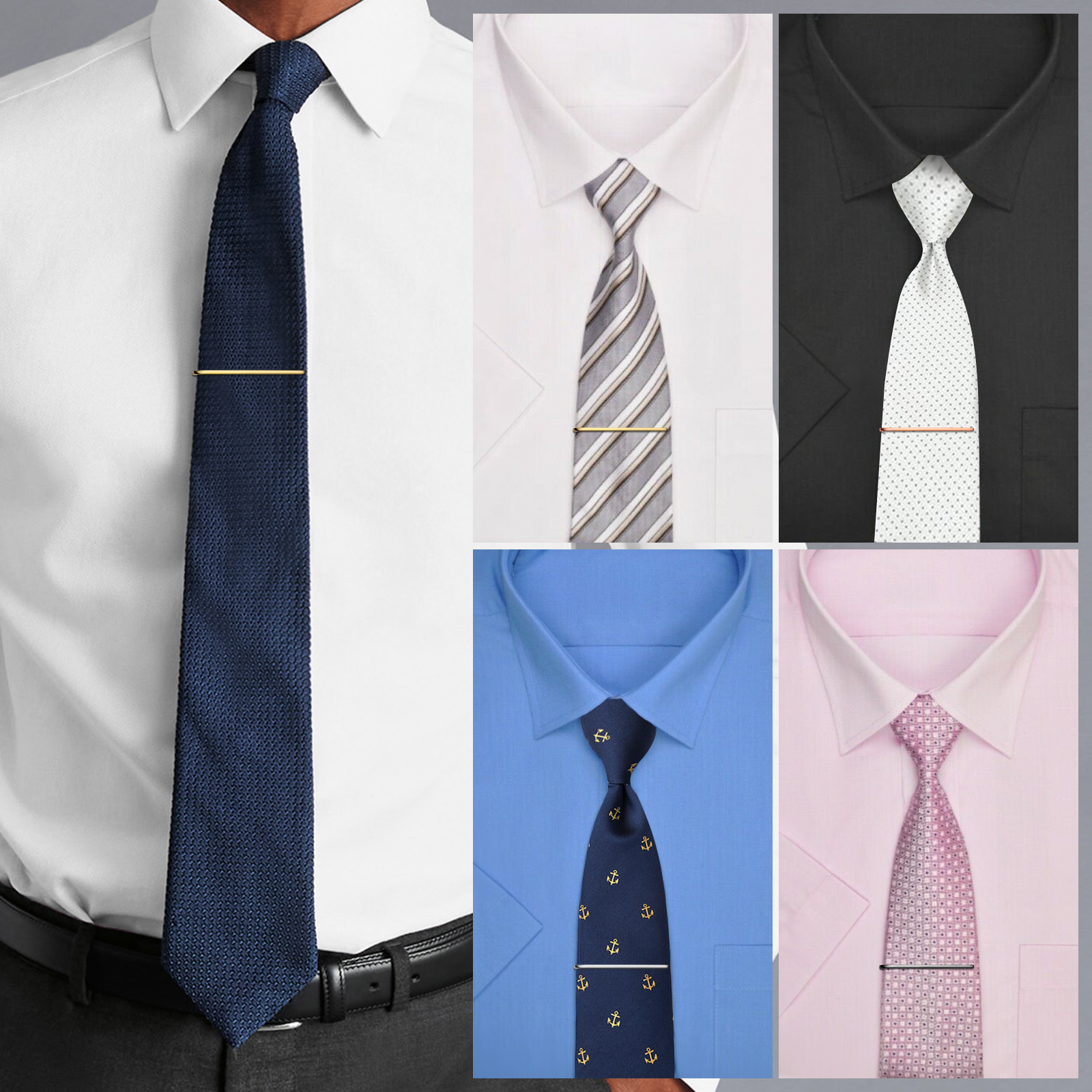 HAWSON Tie Clips for Men 4Pcs  - Tie Bar Set Gift avaliação e preço