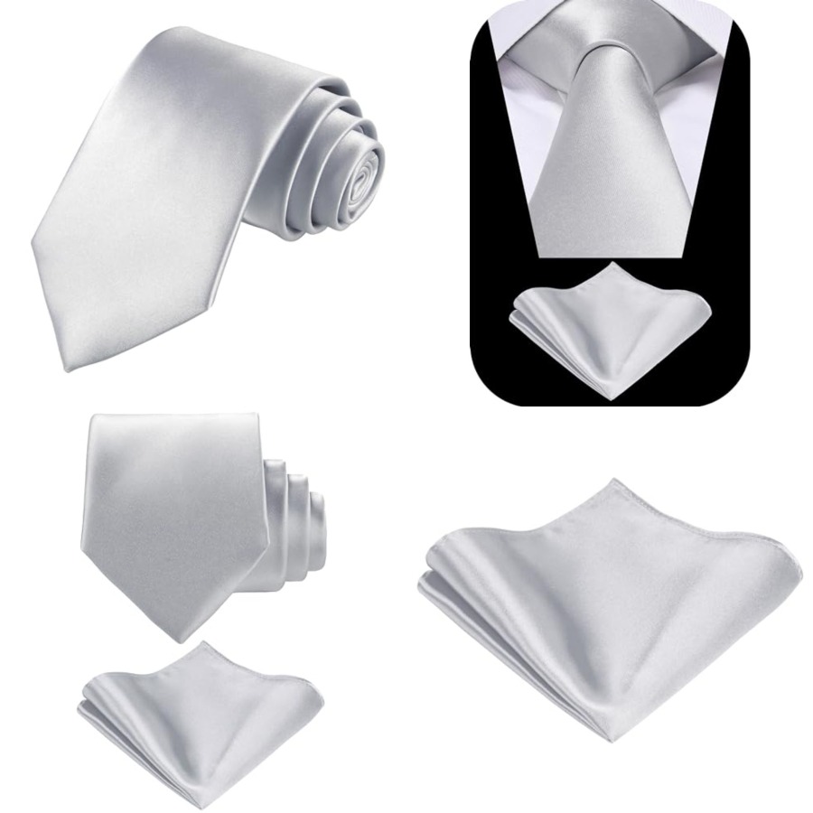 Solid Satin Woven dyed Color F - Pocket Square Set avaliação e preço