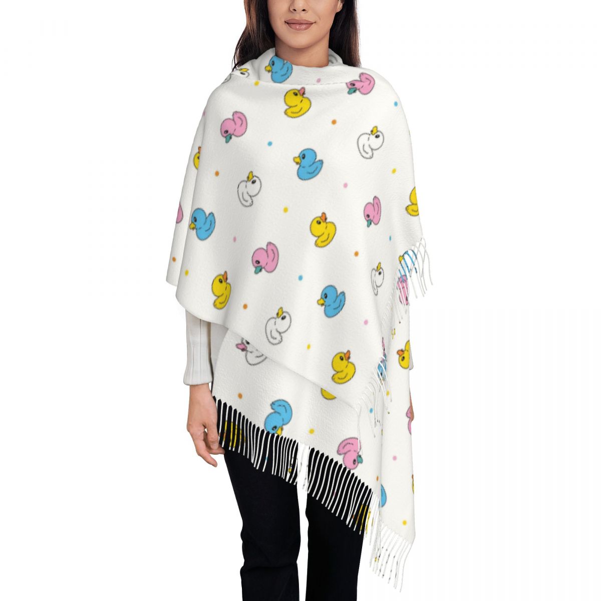 Women's Scarf with Tassel Cute - Pashmina Wrap Large avaliação e preço
