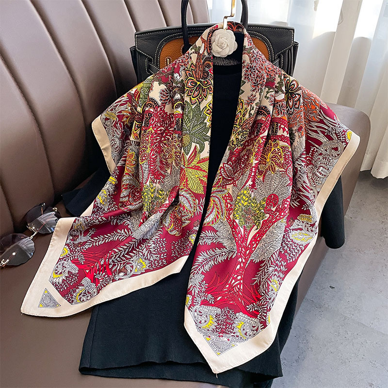 90*90cm Square Scarf Twill Cot - Bandana Cotton avaliação e preço
