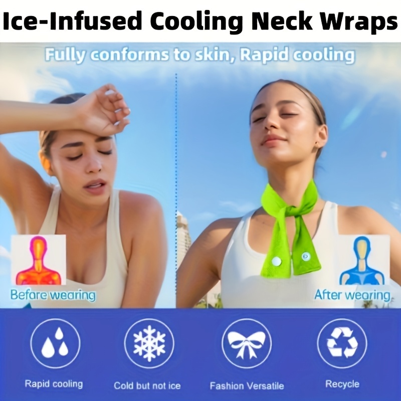 Cooling Neck Gaiter Scarf Band - Silk Neck Scarf avaliação e preço
