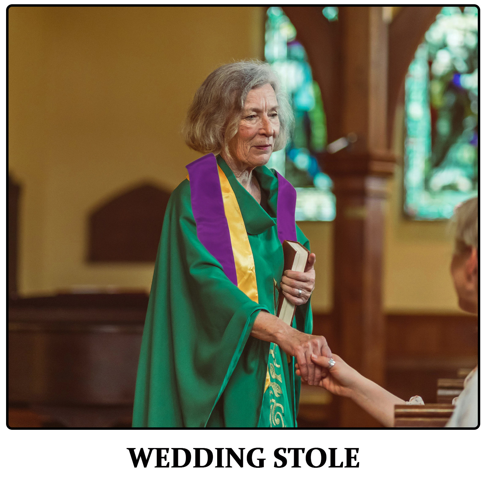 Reversible Wedding Pastor Stol - Stole Wedding Shawl avaliação e preço