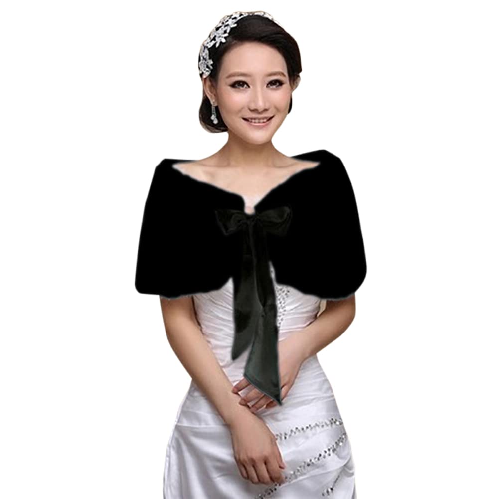 Women's Bridal Wedding Faux Fu - Stole Wedding Shawl avaliação e preço
