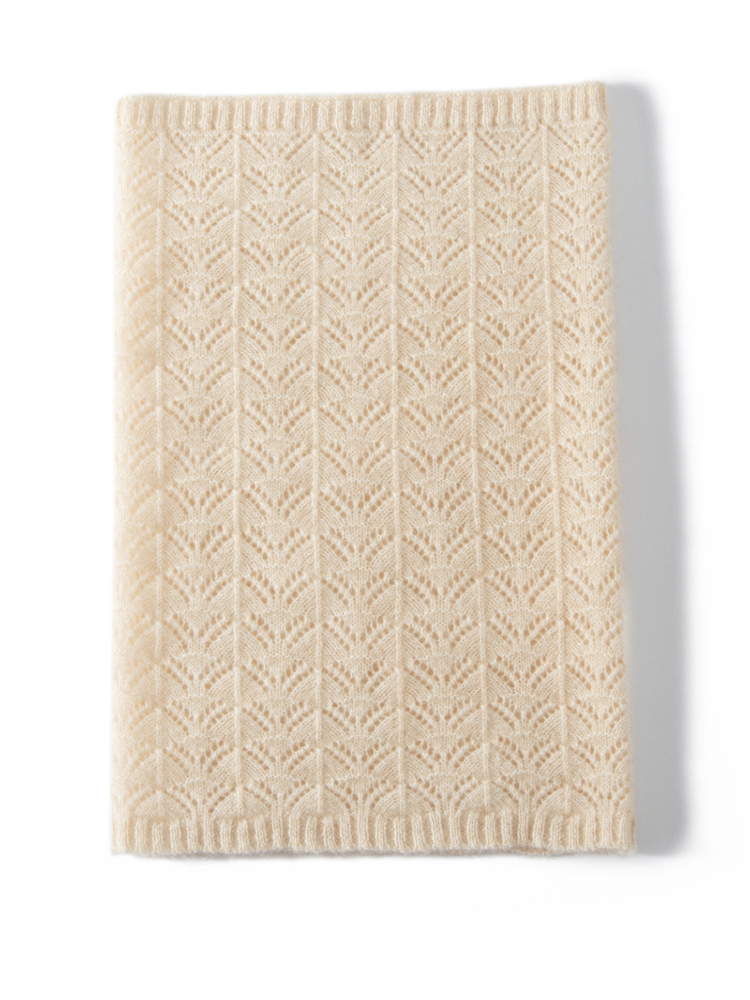 Womens 100% Cashmere Fan Point - Infinity Scarf Knit avaliação e preço