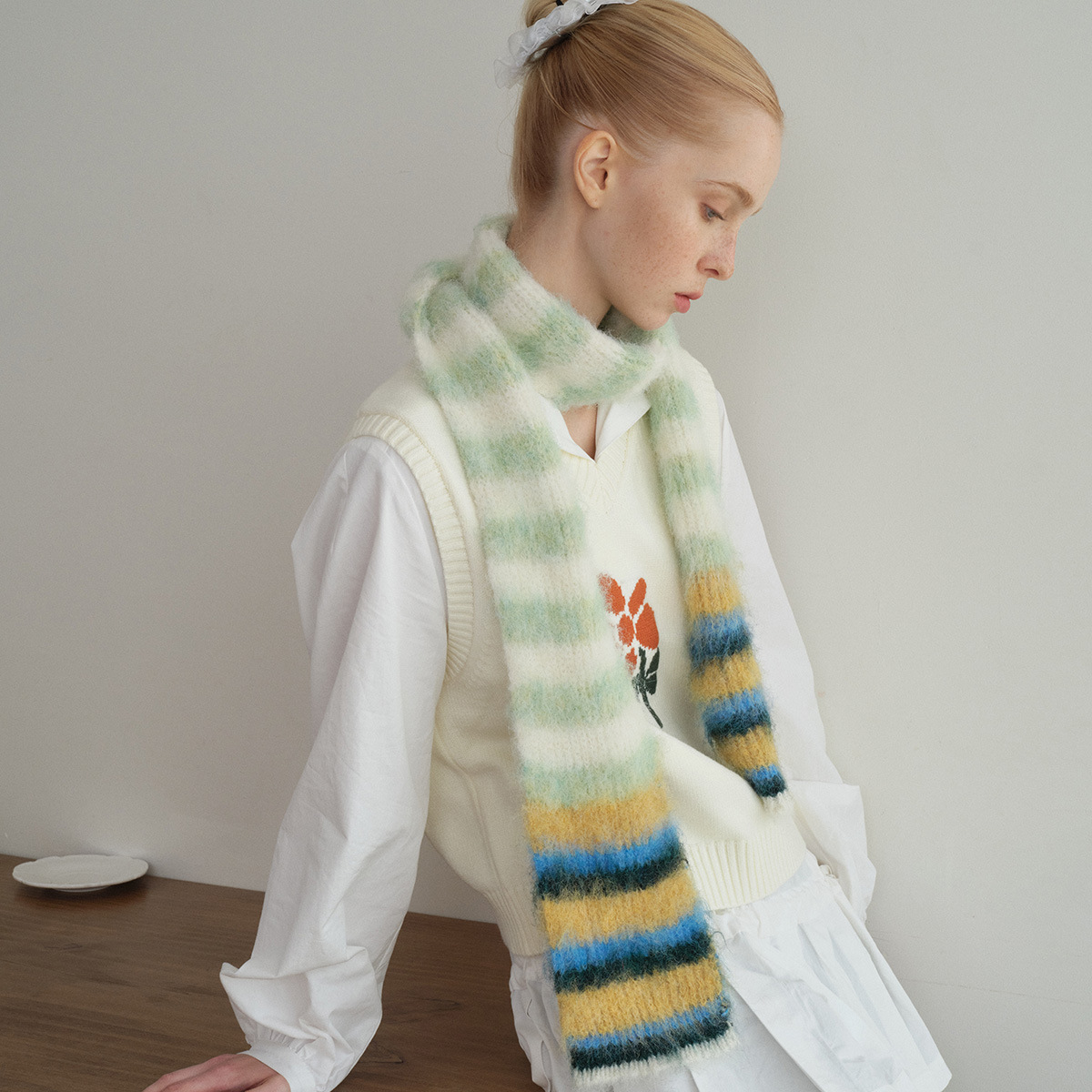 Women Winter Cashmere Scarf 20 - Woven Scarf Blanket avaliação e preço