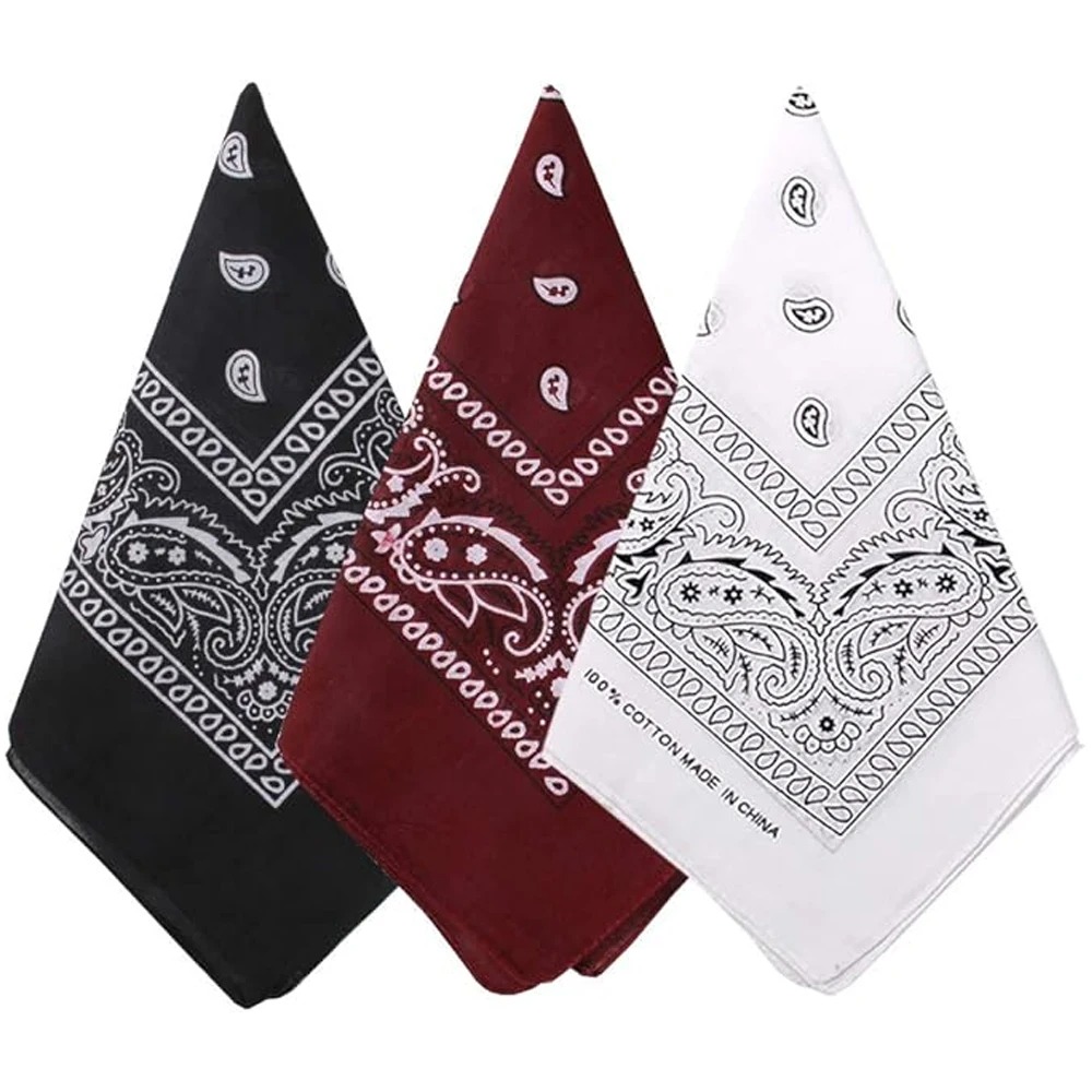 Unisex Men Women Bandana Hairb - Handkerchief Cotton Men avaliação e preço