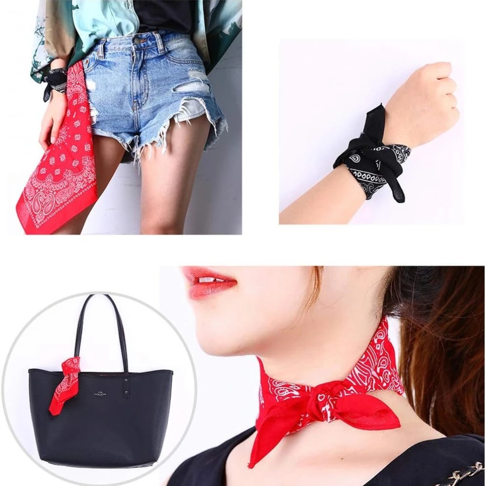 Unisex Men Women Bandana Hairb - Handkerchief Cotton Men avaliação e preço