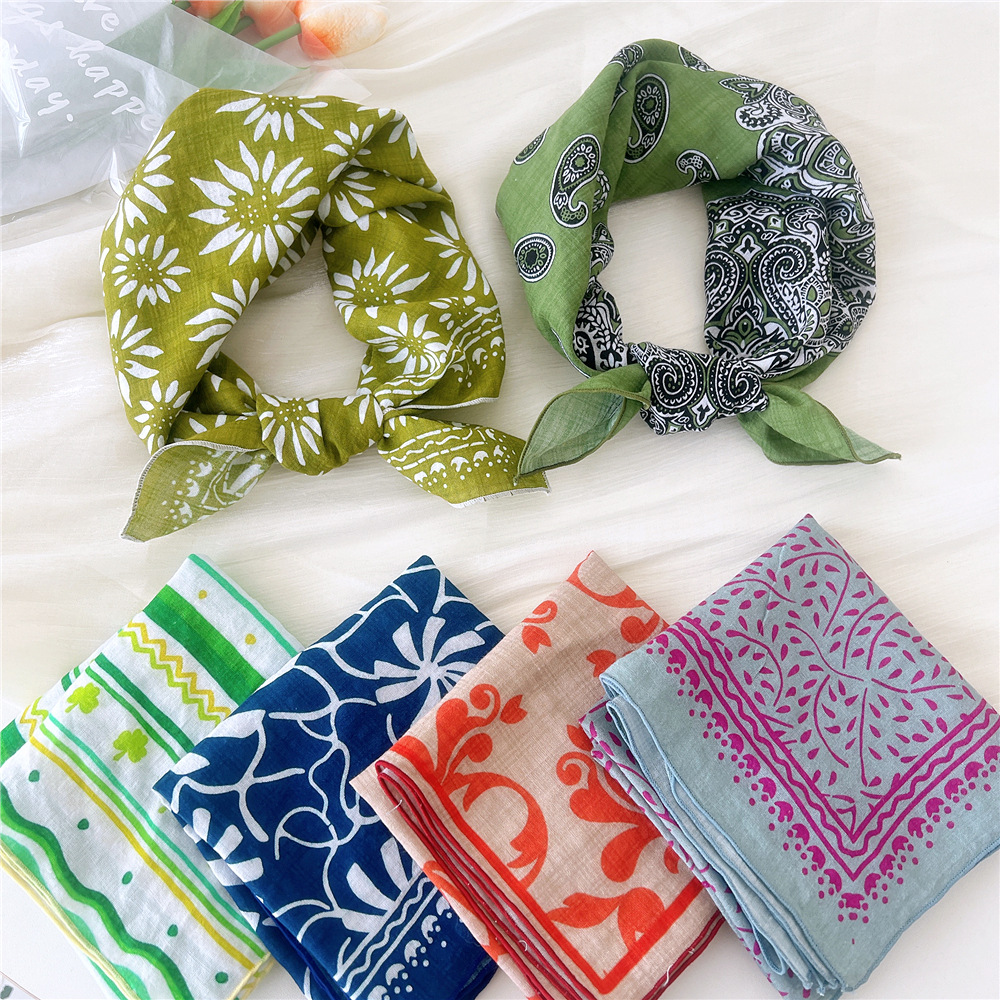 Luxury Floral Print Cotton Lin - Bandana Cotton avaliação e preço
