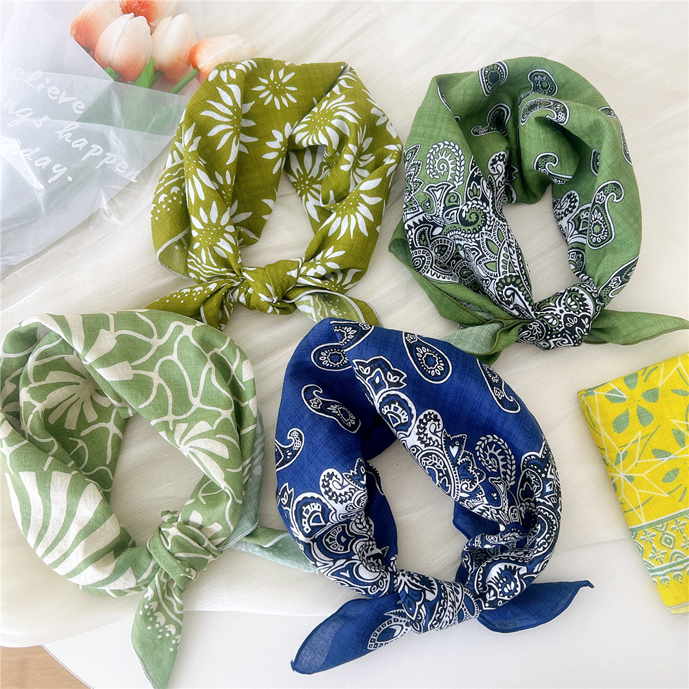 Luxury Floral Print Cotton Lin - Bandana Cotton avaliação e preço