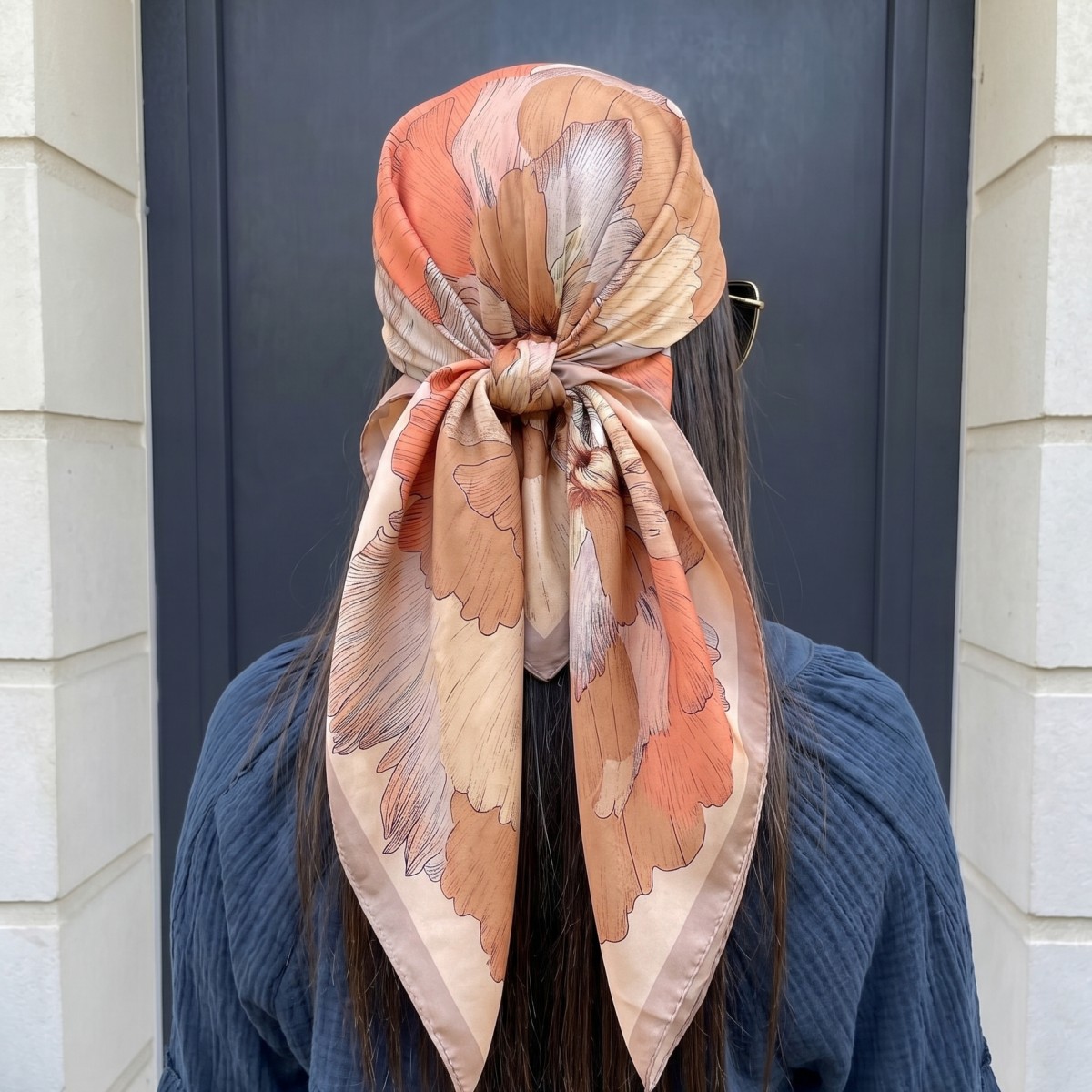 Women Silk Square Scarf Lady B - Pashmina Wrap Large avaliação e preço