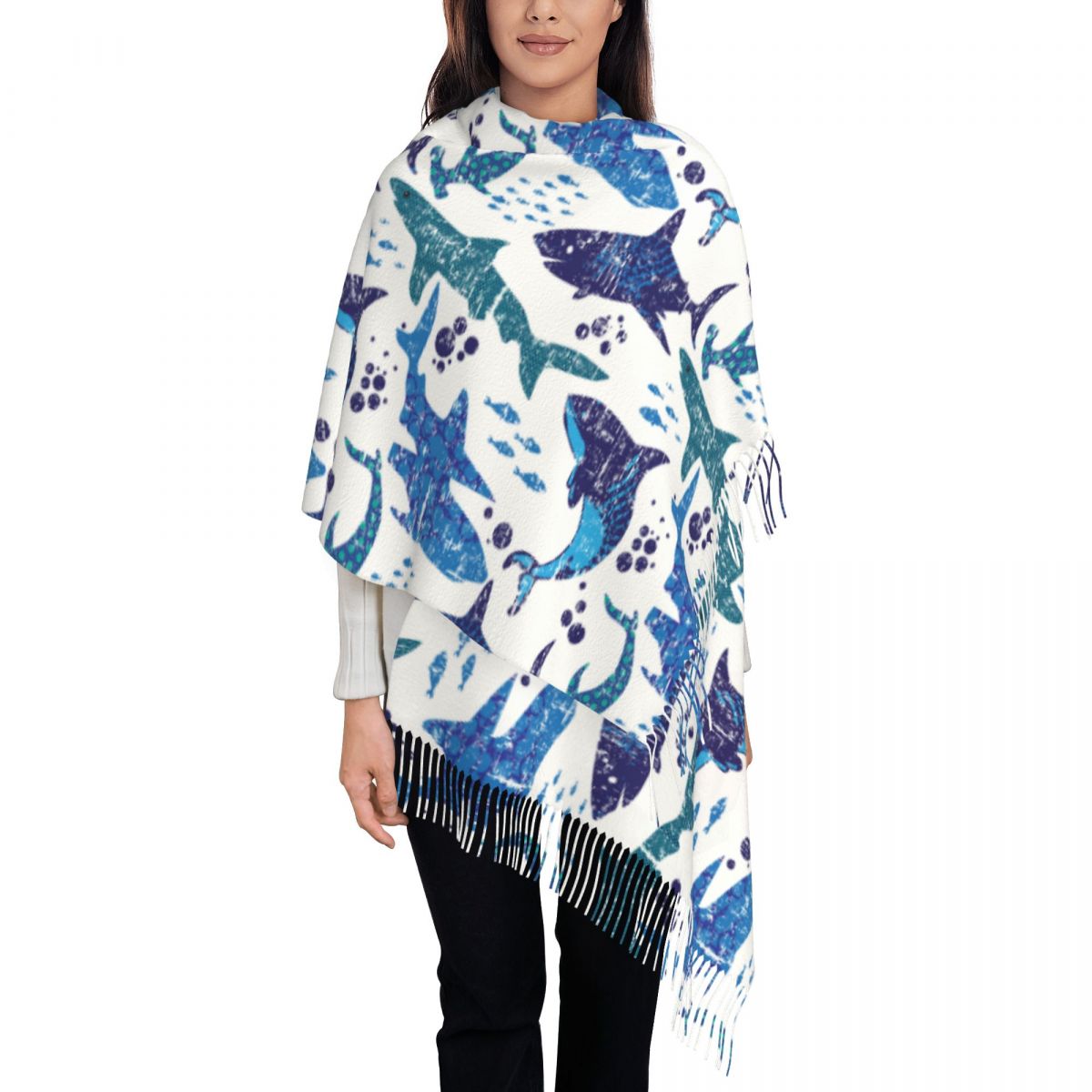 Shark Underwater World Ocean S - Pashmina Wrap Large avaliação e preço