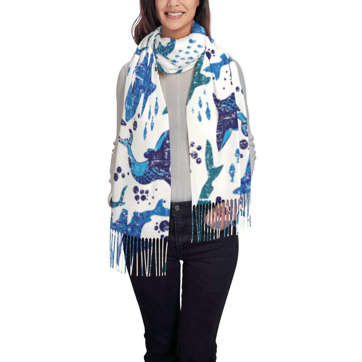 Shark Underwater World Ocean S - Pashmina Wrap Large avaliação e preço