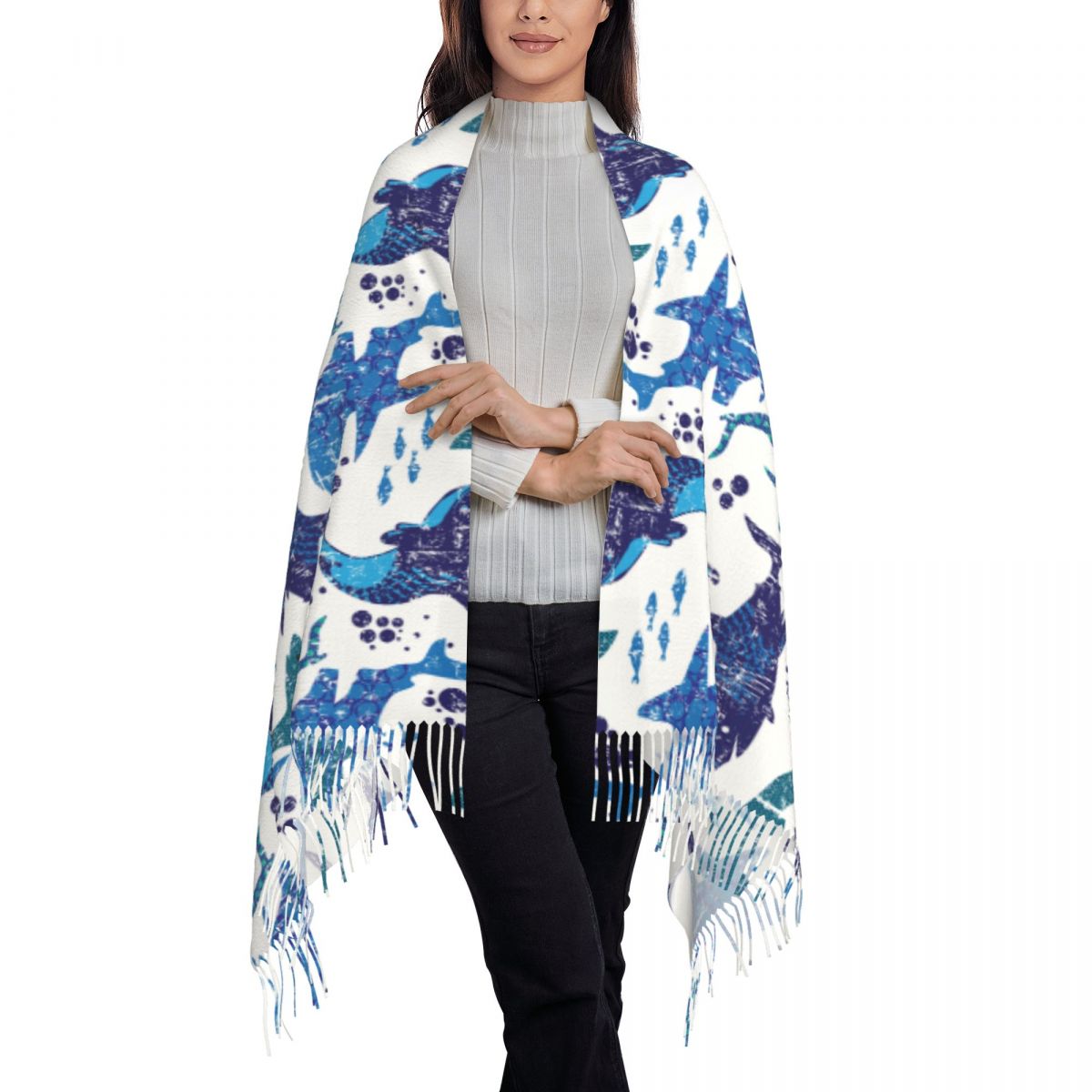 Shark Underwater World Ocean S - Pashmina Wrap Large avaliação e preço
