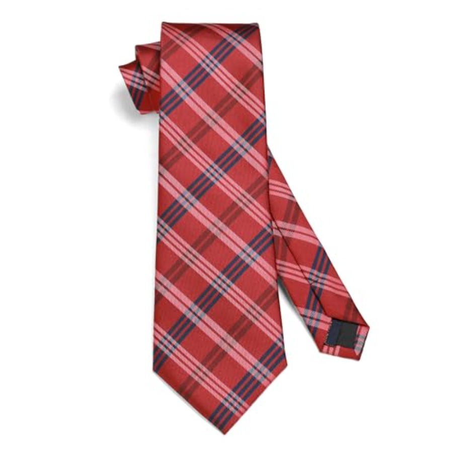 Mens Ties Set Stripe Plaid Tie - Silk Tie Striped avaliação e preço