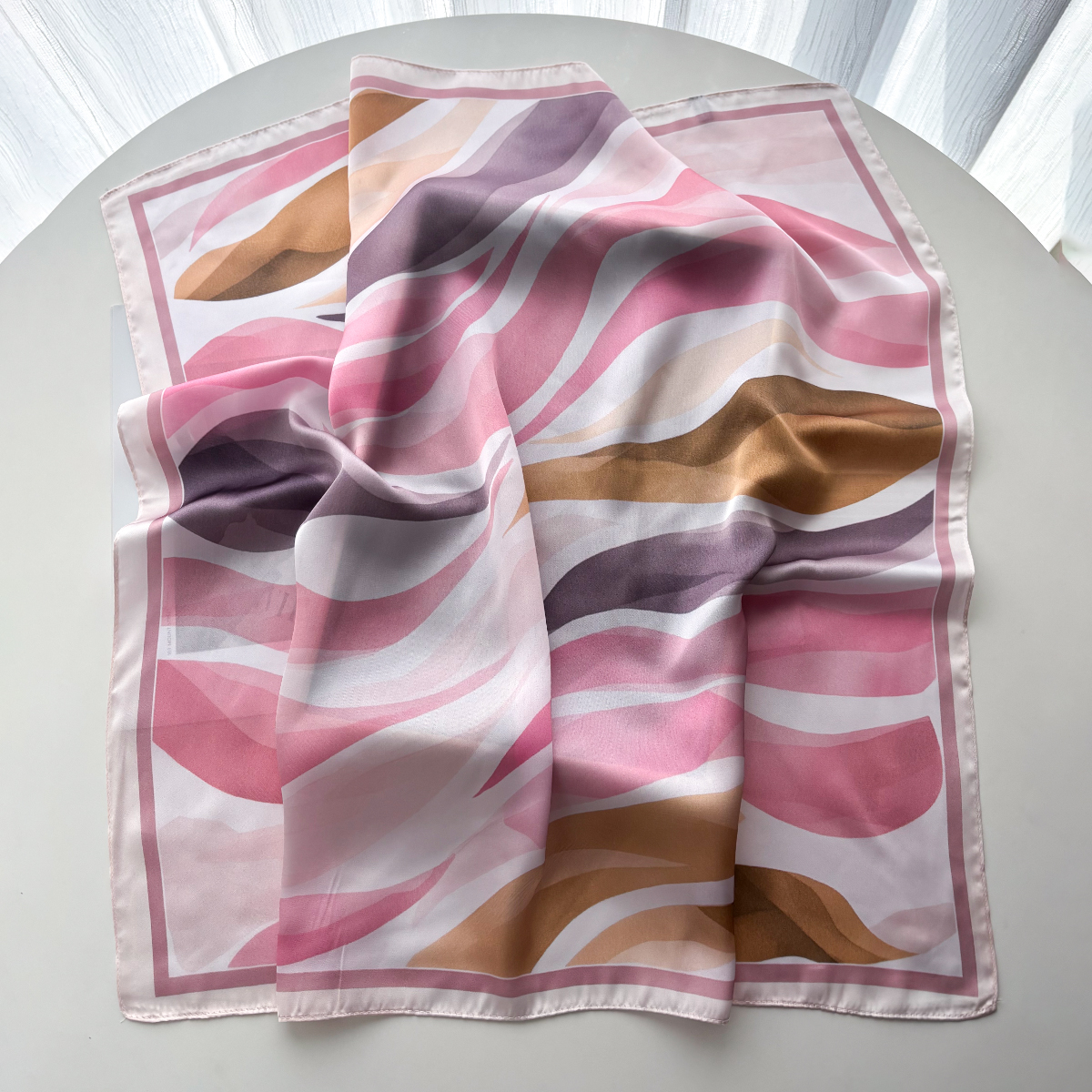 Design Print Women Silk Imitat - Scarf Silk Square avaliação e preço